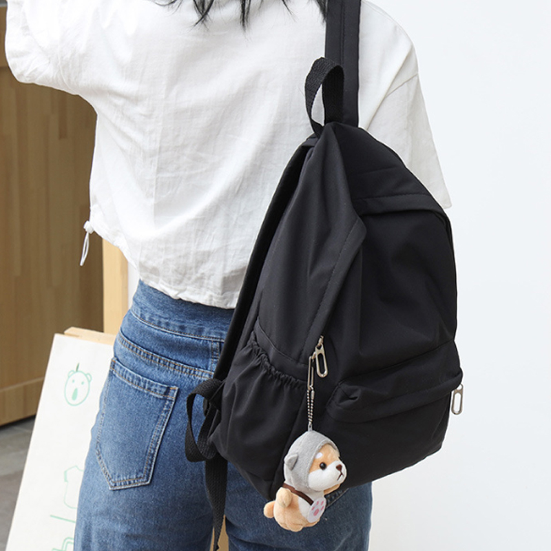 여성용 단색 캐주얼 백팩, 대용량, 심플한 디자인, 패 - Canvas Backpack Casual 리뷰 및 가격